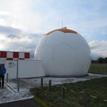 Radome of the new PAR (Precision Approach Radar) installation at Celle-Wietzenbruch (ETHC)